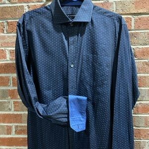 Awesome Bugatchi Spread Collar L Shirt